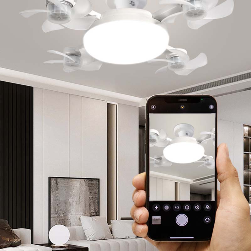 🌀New E27 Socket Ceiling Fan Light – 2‑in‑1 Silent LED Fan with Remote Control, Energy‑Saving Cooling & Lighting Combo for Home Bedroom