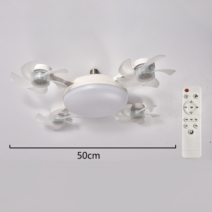 🌀New E27 Socket Ceiling Fan Light – 2‑in‑1 Silent LED Fan with Remote Control, Energy‑Saving Cooling & Lighting Combo for Home Bedroom