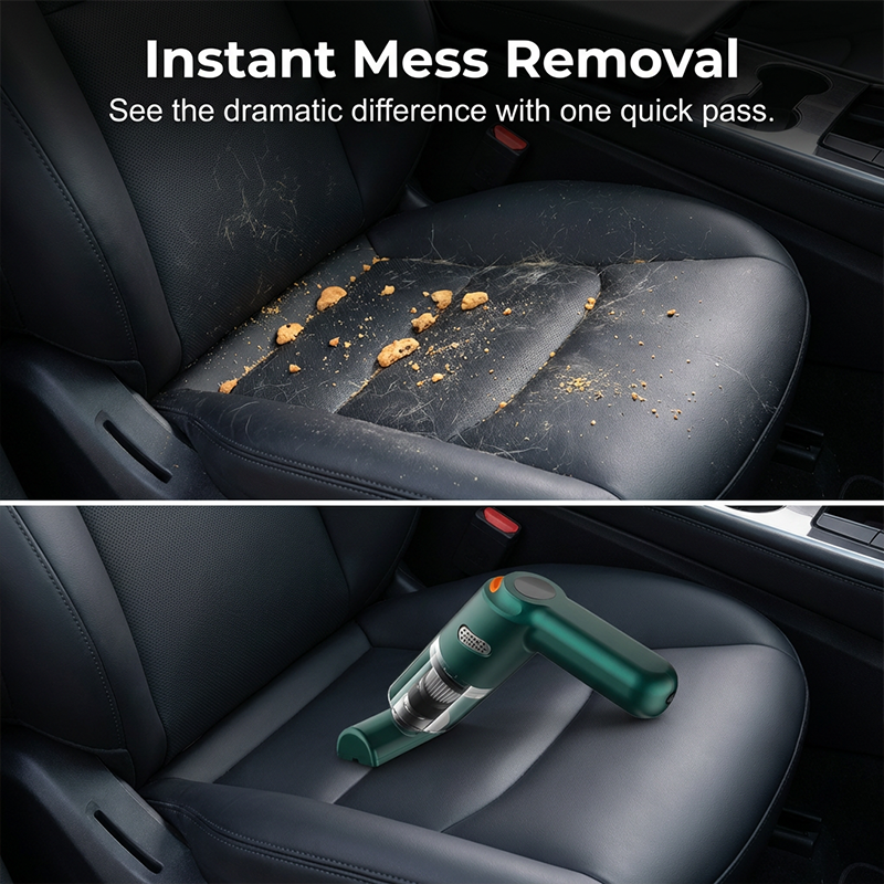🚗 10,000Pa Cordless Handheld Car Vacuum Cleaner – Powerful Lightweight Rechargeable Vacuum for Car & Home