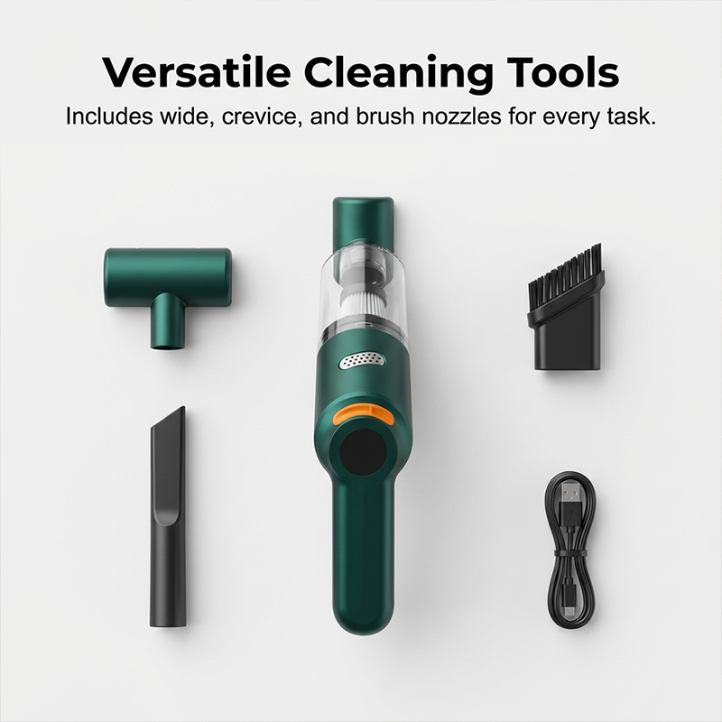 🚗 10,000Pa Cordless Handheld Car Vacuum Cleaner – Powerful Lightweight Rechargeable Vacuum for Car & Home