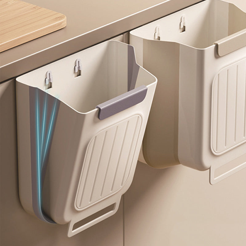 🗑️ Multipurpose Hanging Collapsible Trash Can for Kitchen & Bathroom