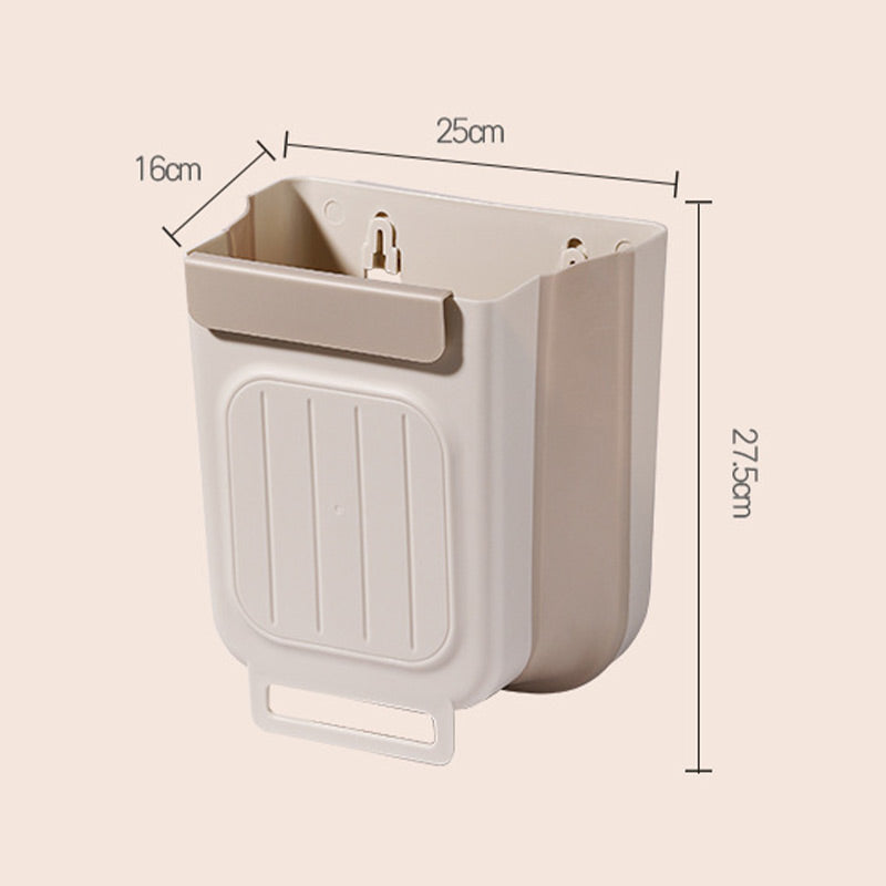 🗑️ Multipurpose Hanging Collapsible Trash Can for Kitchen & Bathroom