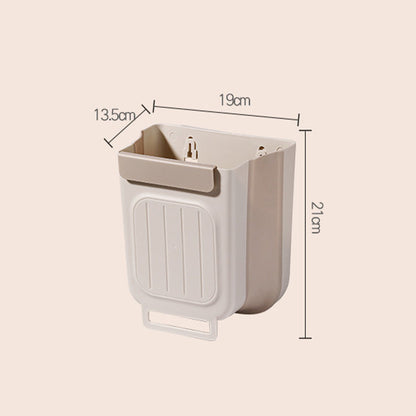 🗑️ Multipurpose Hanging Collapsible Trash Can for Kitchen & Bathroom