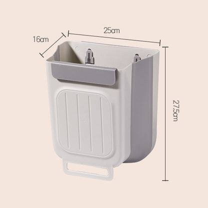 🗑️ Multipurpose Hanging Collapsible Trash Can for Kitchen & Bathroom