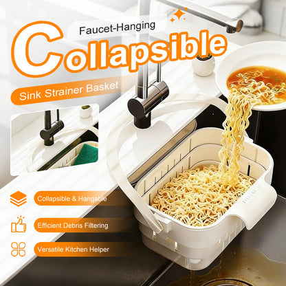 🧽 50% OFF Collapsible Sink Strainer Basket ✨ Catch Scraps, Drain Water & Save Space