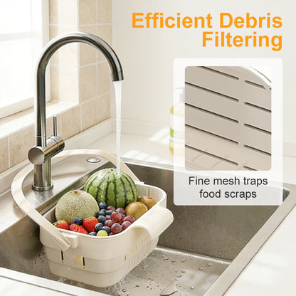 🧽 50% OFF Collapsible Sink Strainer Basket ✨ Catch Scraps, Drain Water & Save Space