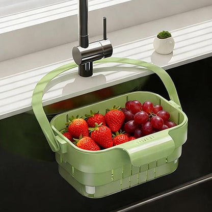 🧽 50% OFF Collapsible Sink Strainer Basket ✨ Catch Scraps, Drain Water & Save Space