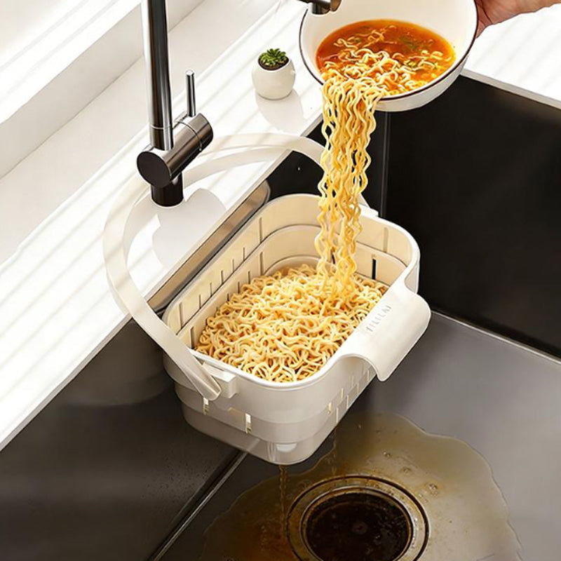 🧽 50% OFF Collapsible Sink Strainer Basket ✨ Catch Scraps, Drain Water & Save Space
