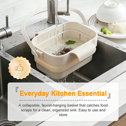 🧽 50% OFF Collapsible Sink Strainer Basket ✨ Catch Scraps, Drain Water & Save Space