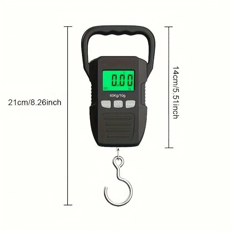 ⏰Portable Digital Hanging Scale – 50 kg Rechargeable Luggage Scale