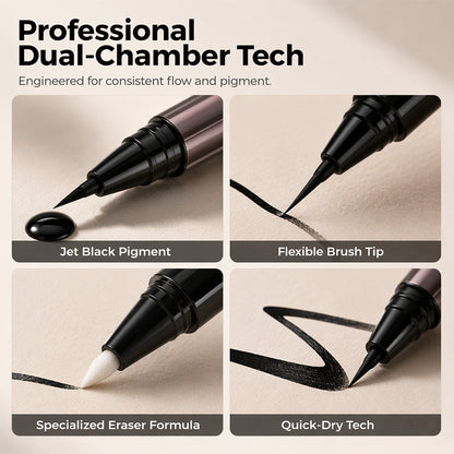 🔥 49% OFF 2-in-1 Eyeliner Pen ✨ Precision Corrector Tip