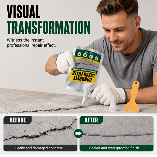 🧱Concrete Crack Repair Sealant Kit for a Cleaner, Lasting Finish