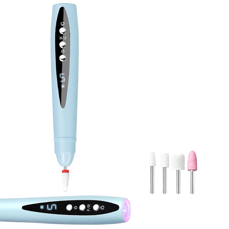 🔥 50% OFF 2-in-1 Electric Nail Drill with UV Gel Light Portable Manicure Pedicure Kit