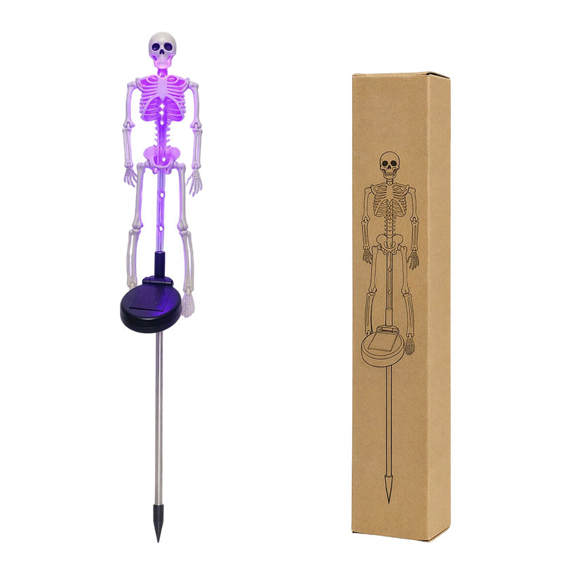 ⏳Time-Limited Special⏰Solar Skull Garden Lights with Eerie Color-Changing Glow 👻Ideal For Haunted Yard, Porch & Walkway! 🪦💡