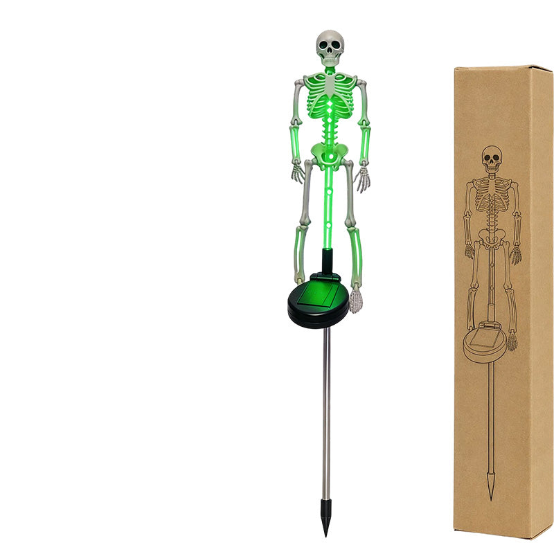 ⏳Time-Limited Special⏰Solar Skull Garden Lights with Eerie Color-Changing Glow 👻Ideal For Haunted Yard, Porch & Walkway! 🪦💡