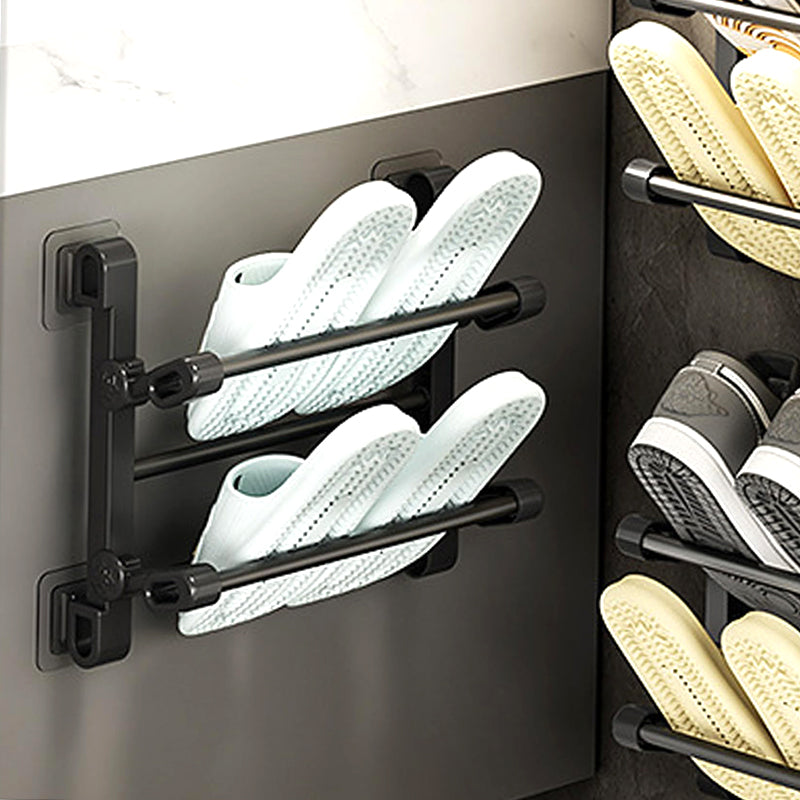 🔥 50% Off Wall-Mounted Slipper Rack – No-Drill Two-Tier Storage