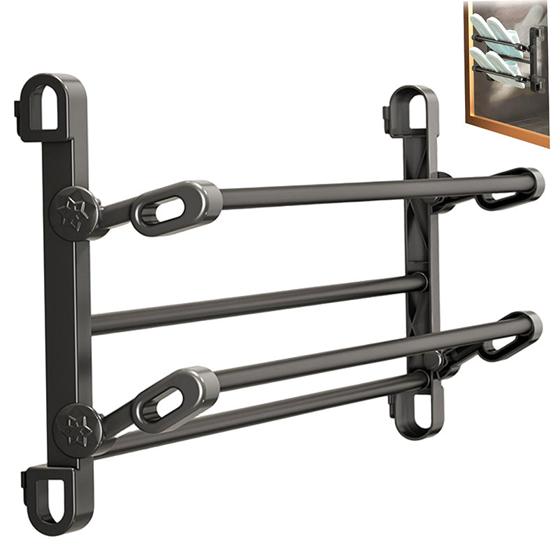 🔥 50% Off Wall-Mounted Slipper Rack – No-Drill Two-Tier Storage