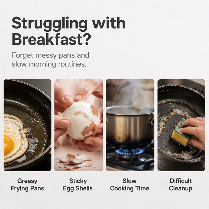 🥚 Microwave Egg Cooker – Perfect poached eggs in 2 mins, no oil & splash-proof – Quick, healthy & mess-free breakfast 🌿