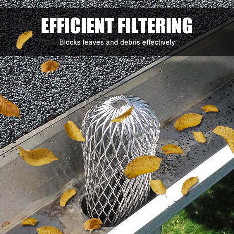 🍂 50% OFF – Aluminum Gutter Downspout Guard – Leaf & Debris Filter