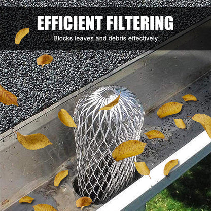 🍂 50% OFF – Aluminum Gutter Downspout Guard – Leaf & Debris Filter