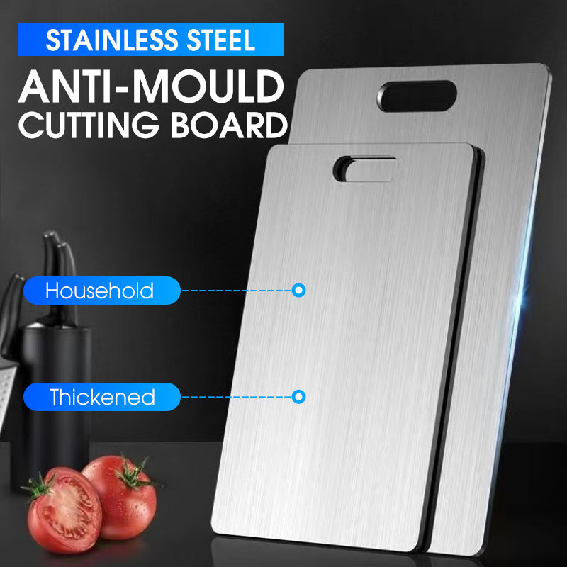 🔪 304 Stainless Steel Double-Sided Cutting Board for Kitchen Prep ✨