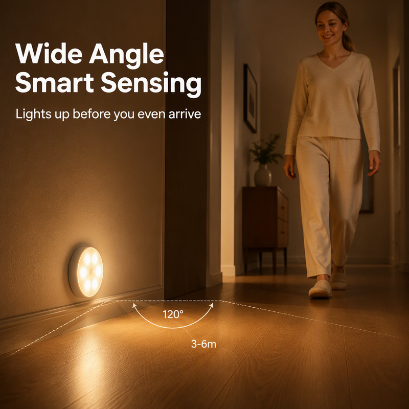 🌙 50% OFF Wireless Motion Sensor Night Light – Hands-Free Glow Anywhere ✨