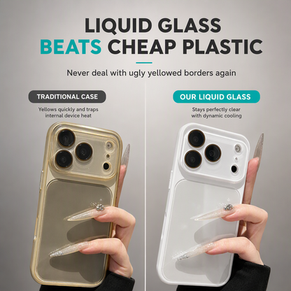 📱 50% OFF! ✨ Full Coverage Ice-Feeling Glass Phone Case – Built-In Camera Lens Protector, Thermodynamic Cooling Glass & Shockproof Bumper – Premium Protection for Phone 🧊