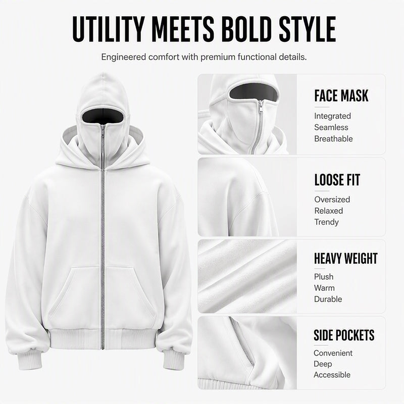 ❄️ Limited Time 50% OFF Unisex's Zip-Up Double-Hooded Sweatshirt