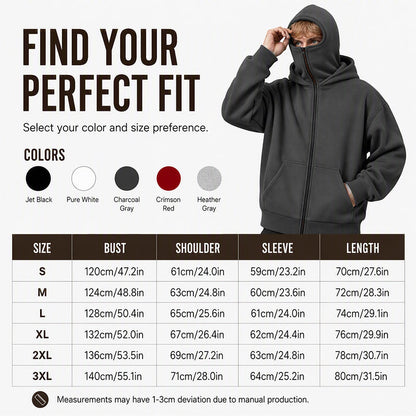 ❄️ Limited Time 50% OFF Unisex's Zip-Up Double-Hooded Sweatshirt