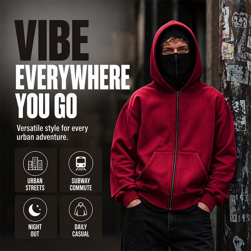 ❄️ Limited Time 50% OFF Unisex's Zip-Up Double-Hooded Sweatshirt