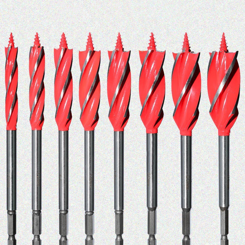 ⏰8PCS 4-Flute Auger Drill Bit Set for Woodworking🔩