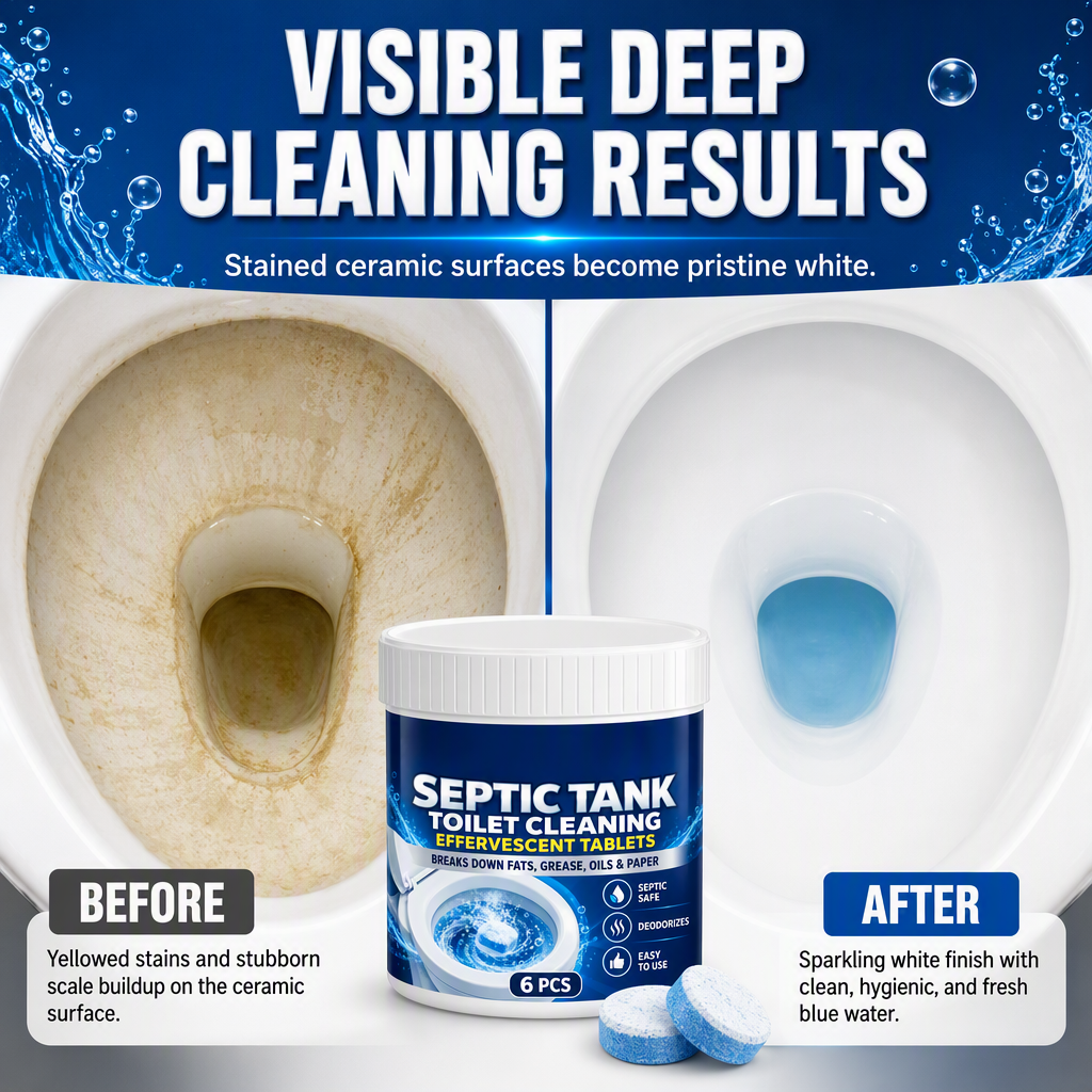 🔥 50% OFF Septic Tank Toilet Cleaning Tablets – Deep Clean & Freshen 🚽✨