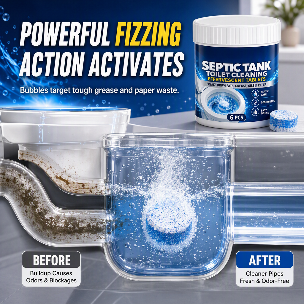 🔥 50% OFF Septic Tank Toilet Cleaning Tablets – Deep Clean & Freshen 🚽✨
