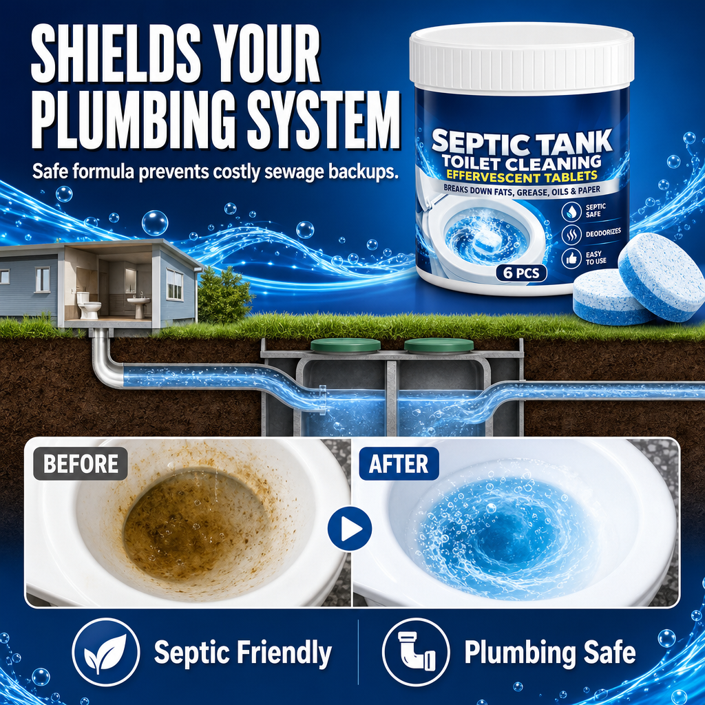 🔥 50% OFF Septic Tank Toilet Cleaning Tablets – Deep Clean & Freshen 🚽✨