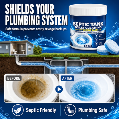 🔥 50% OFF Septic Tank Toilet Cleaning Tablets – Deep Clean & Freshen 🚽✨