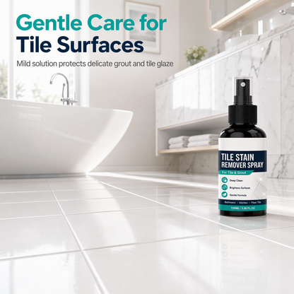 ✨ Deep Grout Stain & Mold Remover Spray - Fast Tile Cleaning Formula