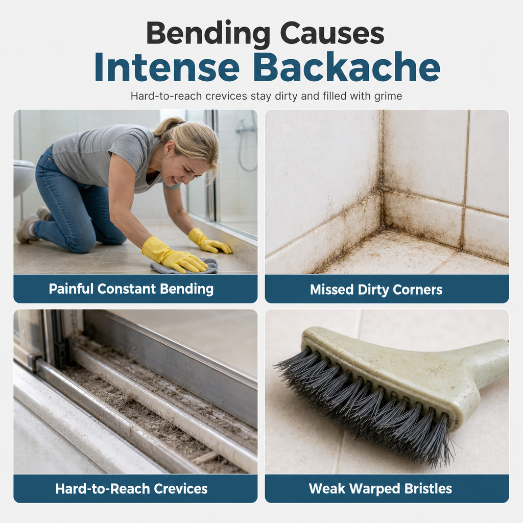 ✨ FINAL SALE 50% OFF Telescopic Cleaning Brush – From 15.2" to 45.3" for Floors & High Corners