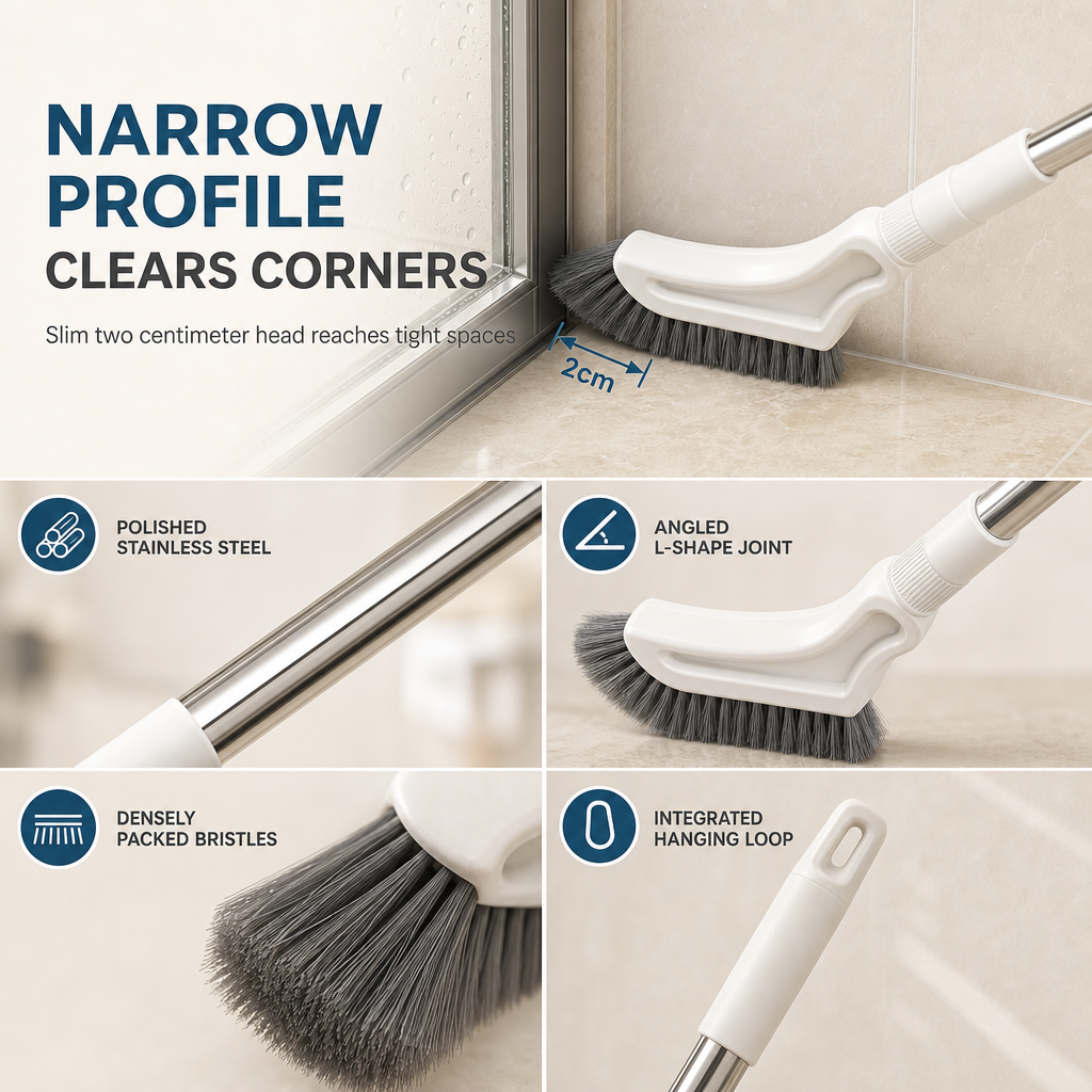 ✨ FINAL SALE 50% OFF Telescopic Cleaning Brush – From 15.2" to 45.3" for Floors & High Corners