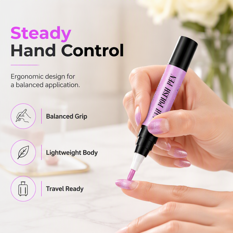 🎅LAST DAY HOT SALES - 50% OFF🌟😍Glitter Cat Eye Nail Polish Pen 6-Piece Set