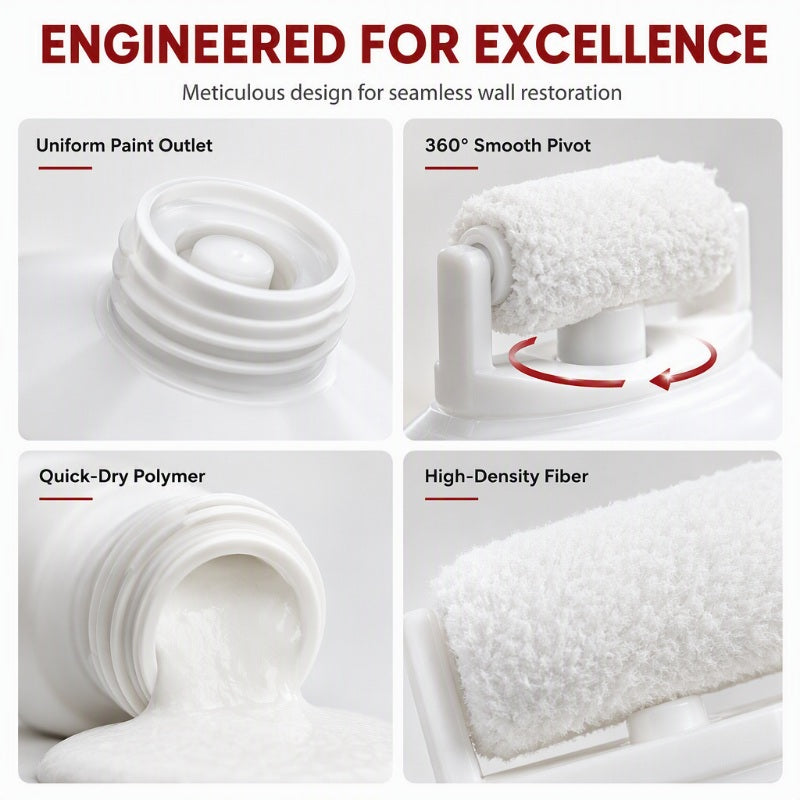 🧱🖌️✨🏠 Built-In Roller Wall Repair Paste – Quick DIY Touch-Ups Without the Mess