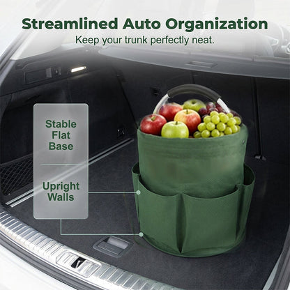 🌳 Foldable Storage Basket with Pockets – 50% OFF! Premium fabric, easy collapse design, 28x28cm – organise garden tools, snacks & essentials. 🌟