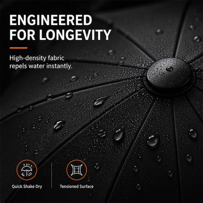🌧️ Extra Large 130cm Windproof Storm Umbrella with 12 Reinforced Ribs & UV Protection 🛡️