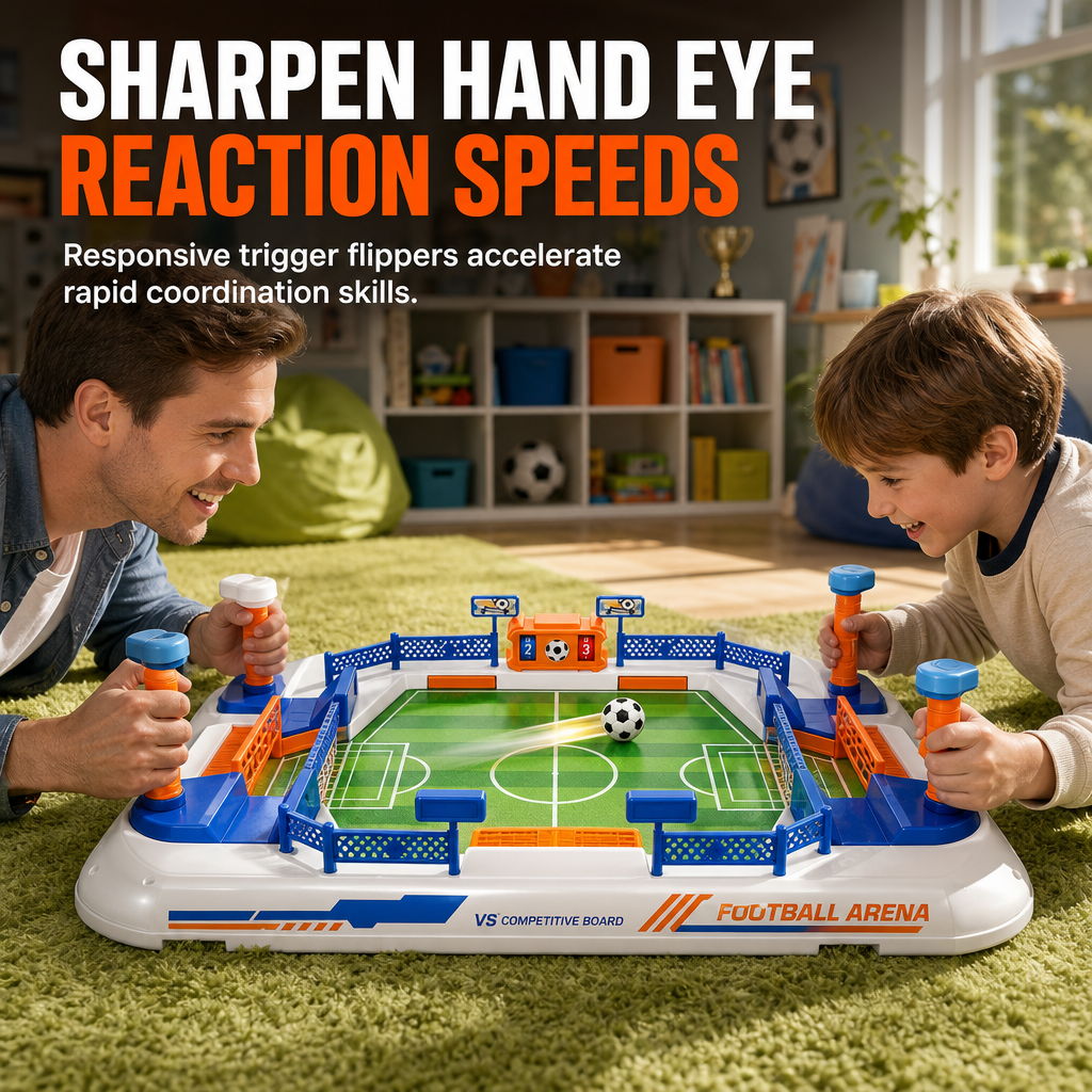 ⚽ 2-Player Tabletop Soccer Game 🔥 Fast-Paced Family Battle Toy