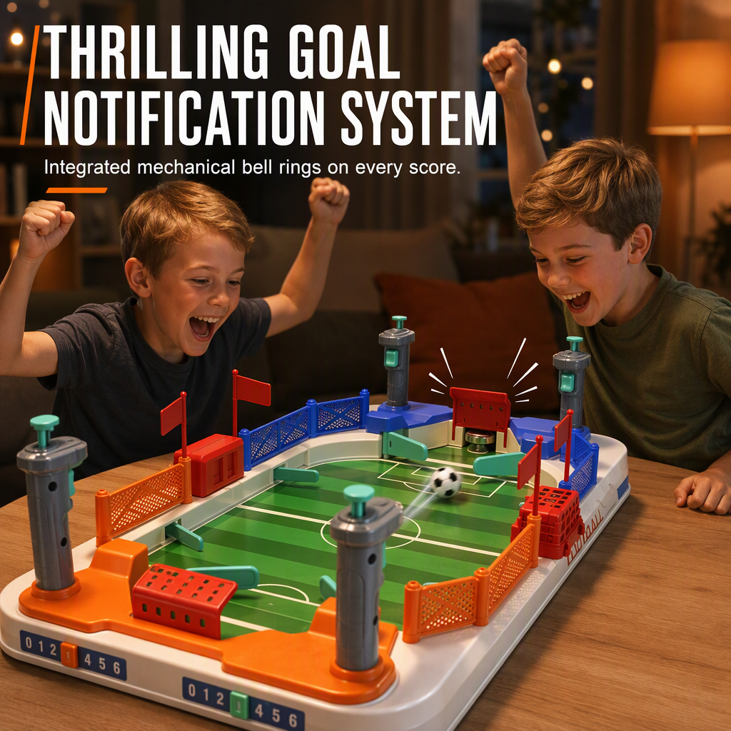 ⚽ 2-Player Tabletop Soccer Game 🔥 Fast-Paced Family Battle Toy