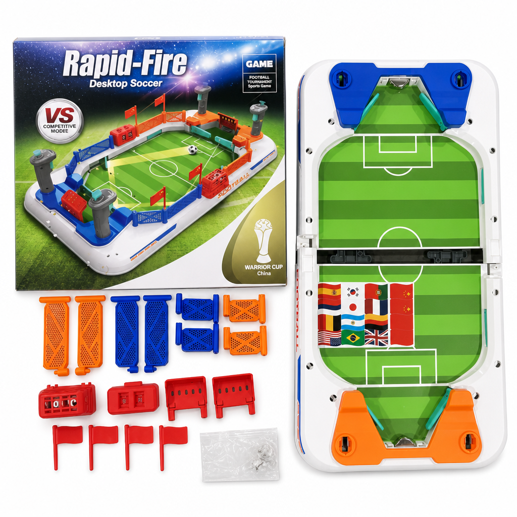 ⚽ 2-Player Tabletop Soccer Game 🔥 Fast-Paced Family Battle Toy