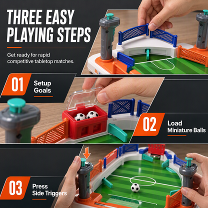 ⚽ 2-Player Tabletop Soccer Game 🔥 Fast-Paced Family Battle Toy