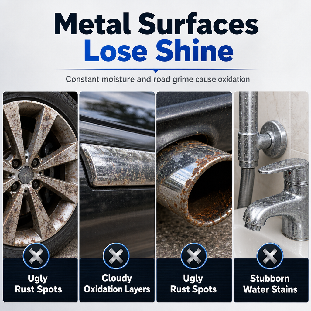 ✨Limited Stock | Chrome Metal Polish Paste, Polish & Protect Wheels, Exhaust & Faucets