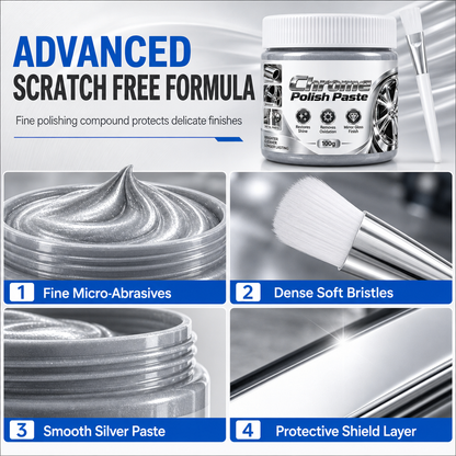 ✨Limited Stock | Chrome Metal Polish Paste, Polish & Protect Wheels, Exhaust & Faucets