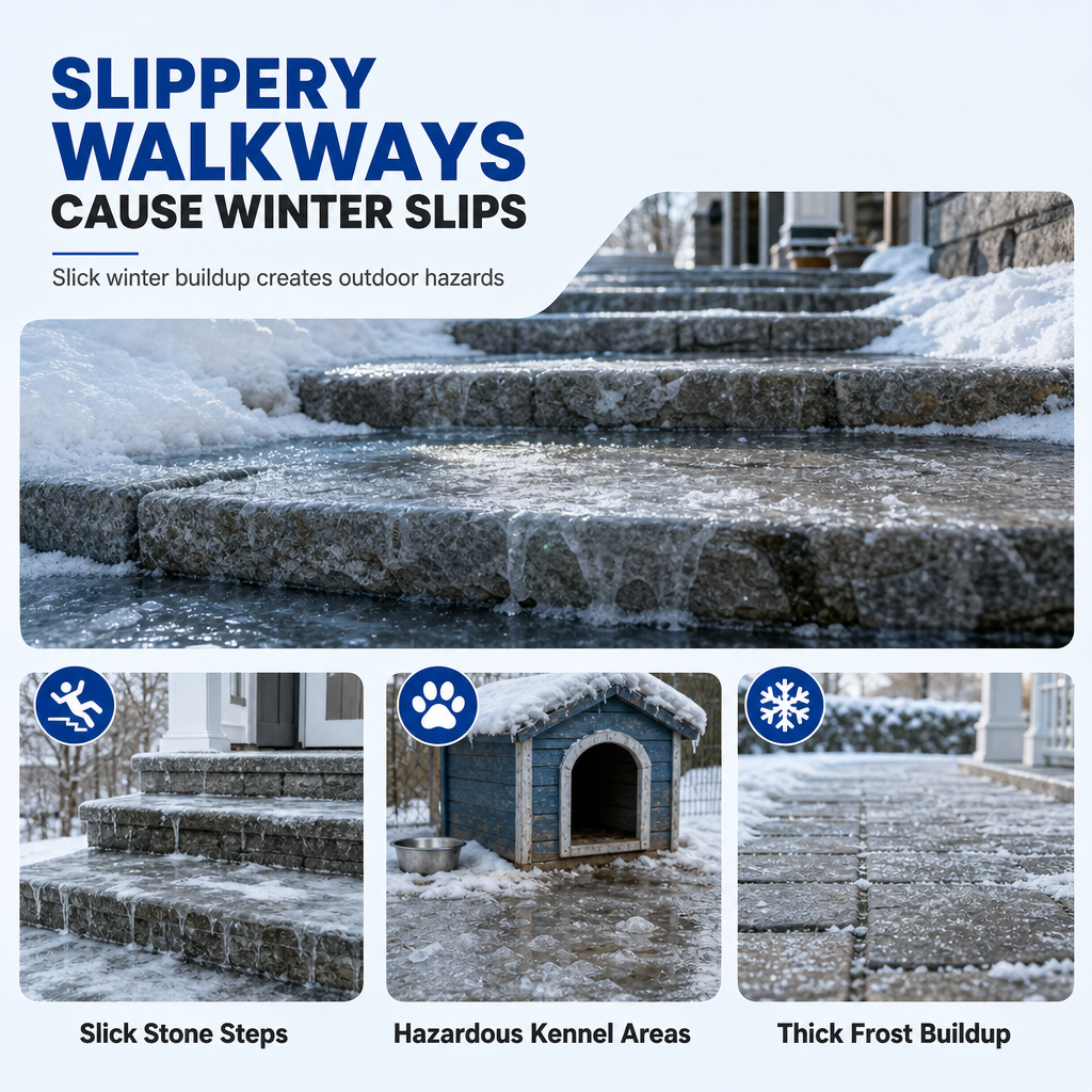 🔥50K+ SOLD!🔥 ❄️ Pet-Safe Fast-Acting Frost & Ice Melting Spray for Walkways and Steps 🐕