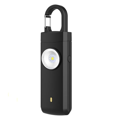 🚨 Rechargeable Personal Safety Alarm Keychain with LED Light 🔦